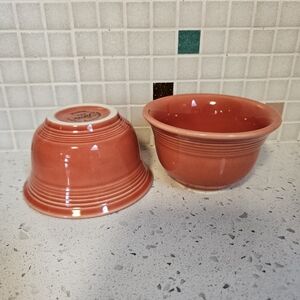 Fiesta Persimmon Bullion Bowls Set Of 2
